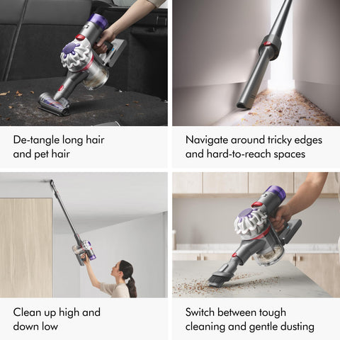 Dyson V8 two power modes balance power and runtime