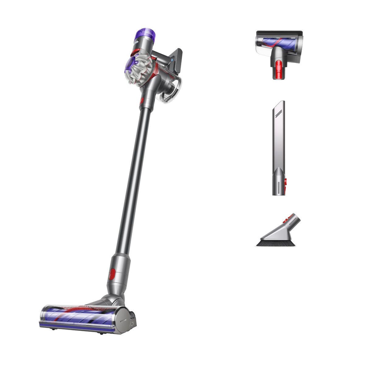 Dyson V8 Plus motorbar cleaner head deep cleans floors and removes tangled hair