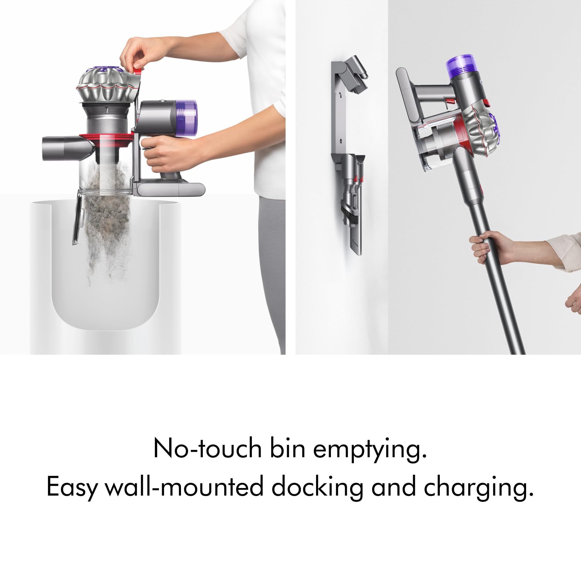 Dyson V8 Plus upright-to-handheld conversion for versatile cleaning