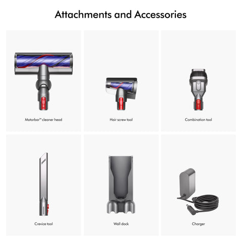 Dyson V9 Motorbar delivers up to 40 minutes of fade-free suction