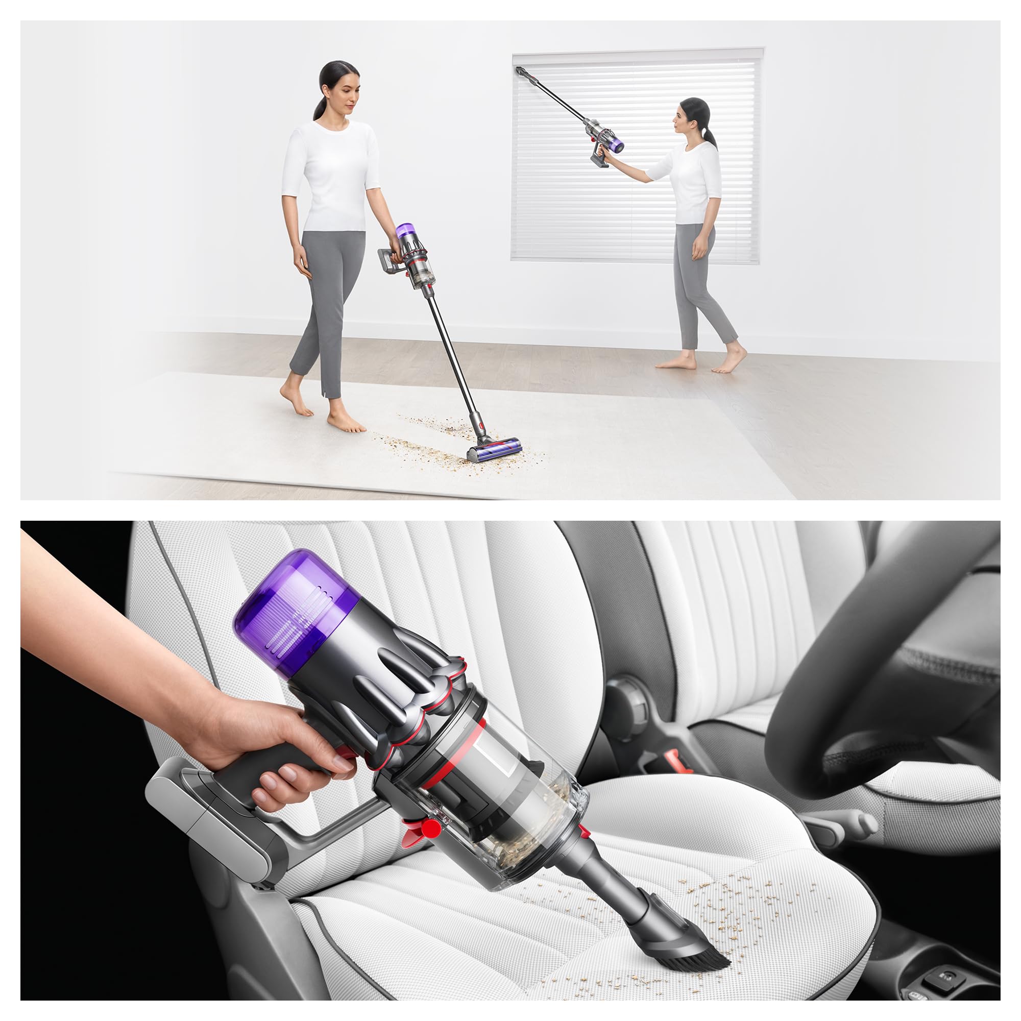 Dyson V9 Motorbar boost mode indicator highlights power option