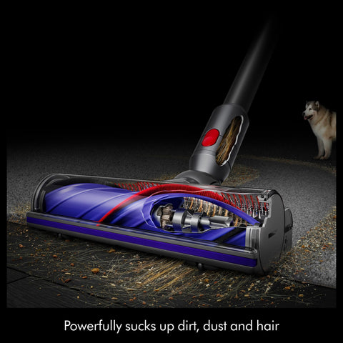 Dyson V9 Motorbar hair-screw tool detangles upholstery and pet beds