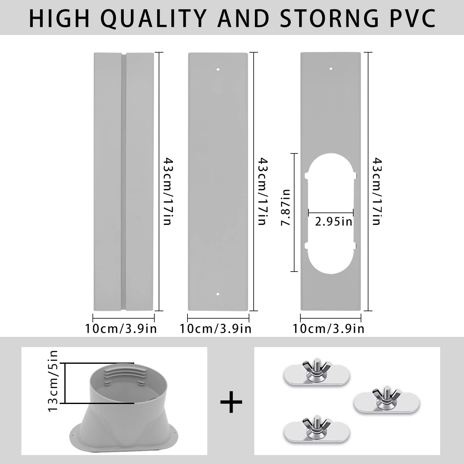 DYUJTMQ adjustable window seal plate provides customizable fit for varied window heights.