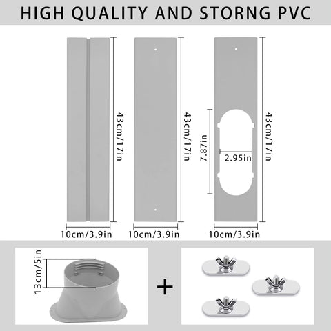 DYUJTMQ adjustable window seal plate provides customizable fit for varied window heights.