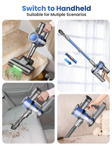 Dzaki lightweight design makes cleaning stairs and corners comfortable.