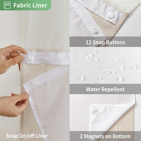Eachope 71x74 curtain fits standard showers