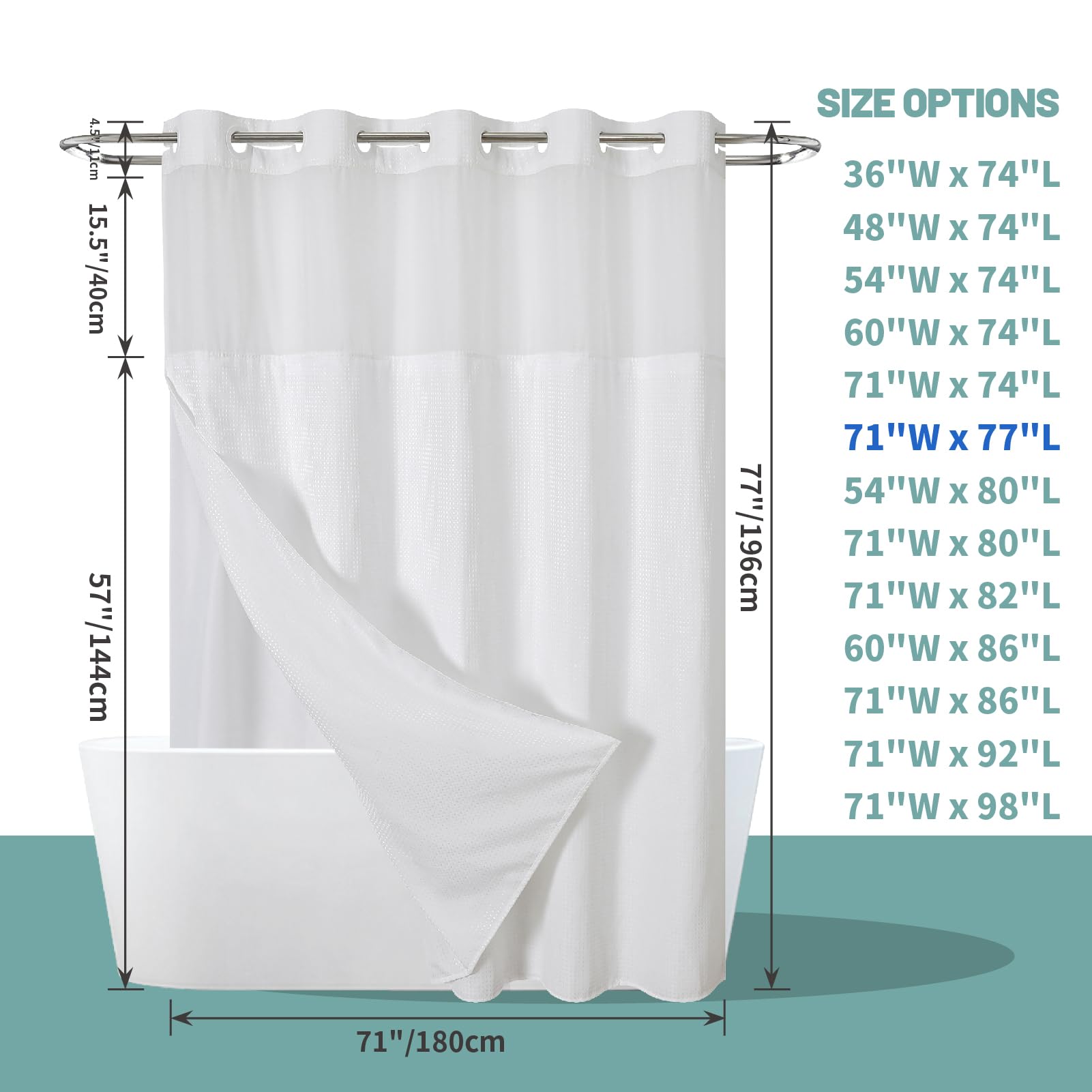 Eachope Detachable liner simplifies cleaning and replacement routines.
