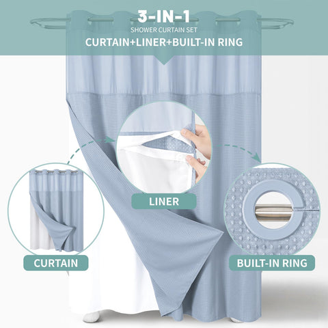 Eachope FrostBlue snap-on liner detaches for easy cleaning and replacement