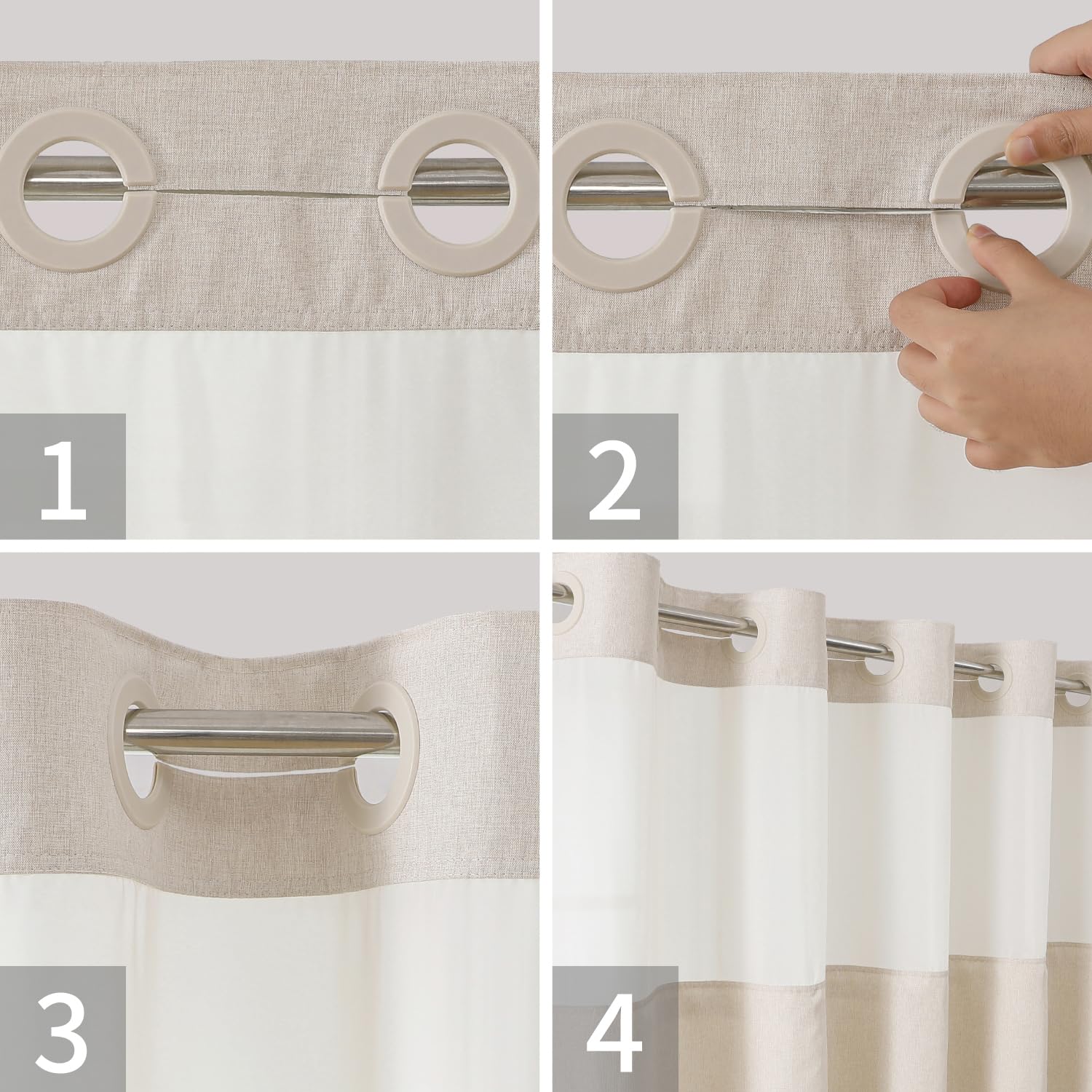 eachope hotel-quality mesh top lets light in while preserving privacy