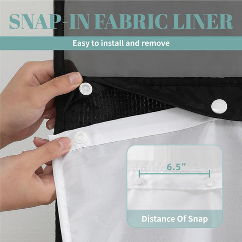 Hotel-quality privacy with light-through top mesh on the Eachope curtain.