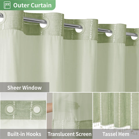 Eachope hotel-quality shower with top window letting light in while preserving privacy