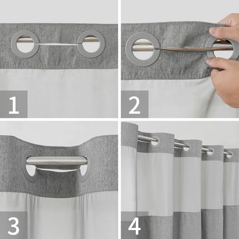 Eachope magnets on bottom corners provide stability and splash control.