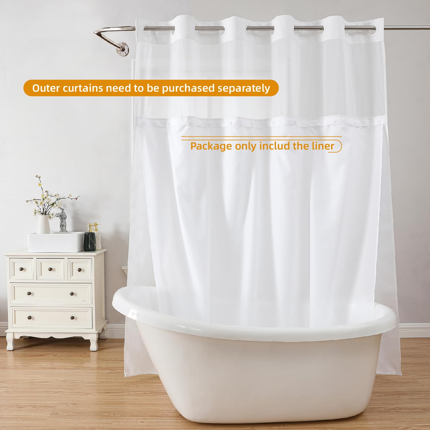 Eachope polyester fabric construction emphasizes durable, machine-washable liner.