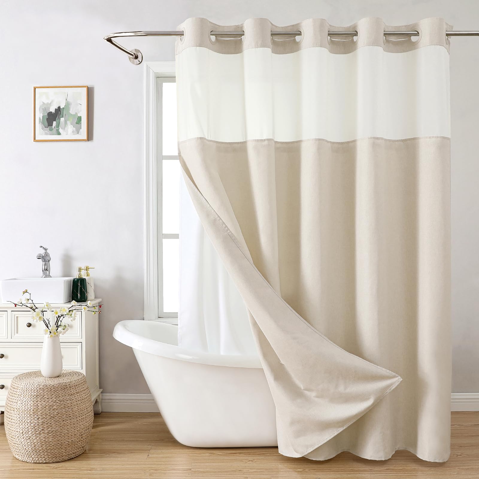 eachope ringless installation for easy hanging without hooks