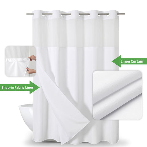 Eachope ringless design enables easy hanging without hooks