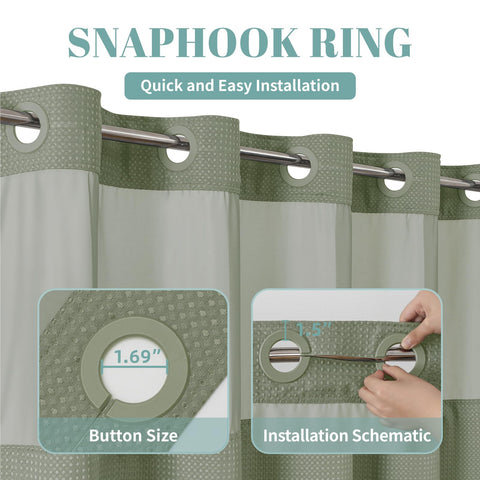 Eachope SageGreen 230gsm waterproof fabric keeps water at bay