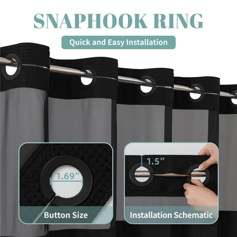 Snap-on liner with magnets from Eachope provides stability and reduced splashing.