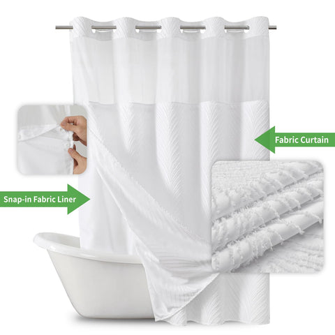 Eachope snap-on liner with magnets stays secure for easy cleaning.