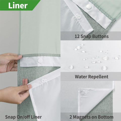 eachope 71x74 inches standard size fits most showers.