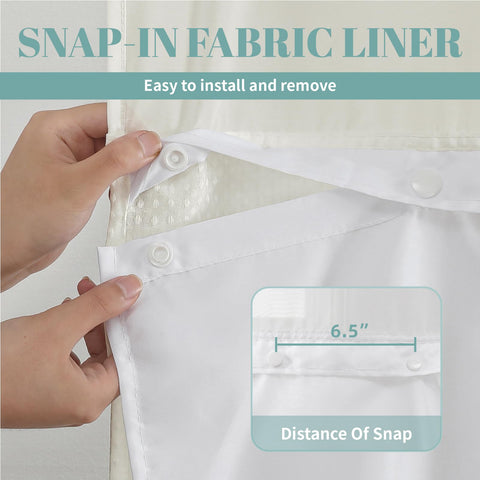Eachope Standard Size curtain measures 71x74 inches for broad bathroom compatibility.