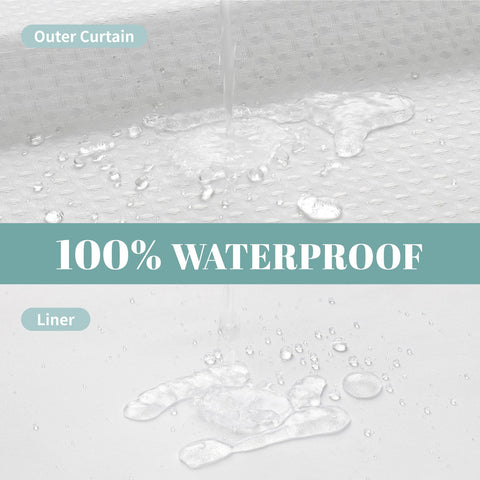 Eachope Standard 71x77 inches fits most bathrooms and standard showers.