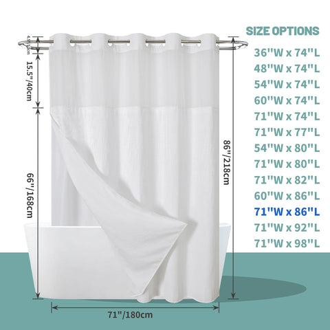 Eachope hotel-style curtain set enhances guest bathroom ambiance