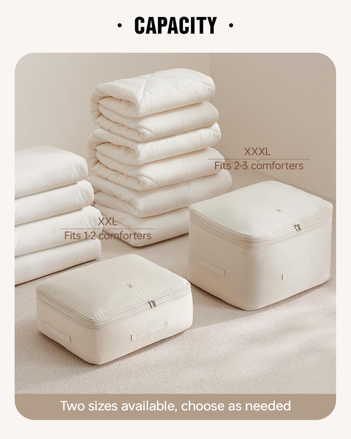 Eachy XXL bedding bag fits larger comforters efficiently.