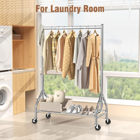 EAGMAK entryway use showing versatile coat rack setup.