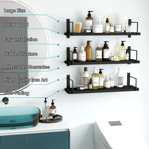 EALLRINEC bedroom storage shelves adding rustic charm and organization.