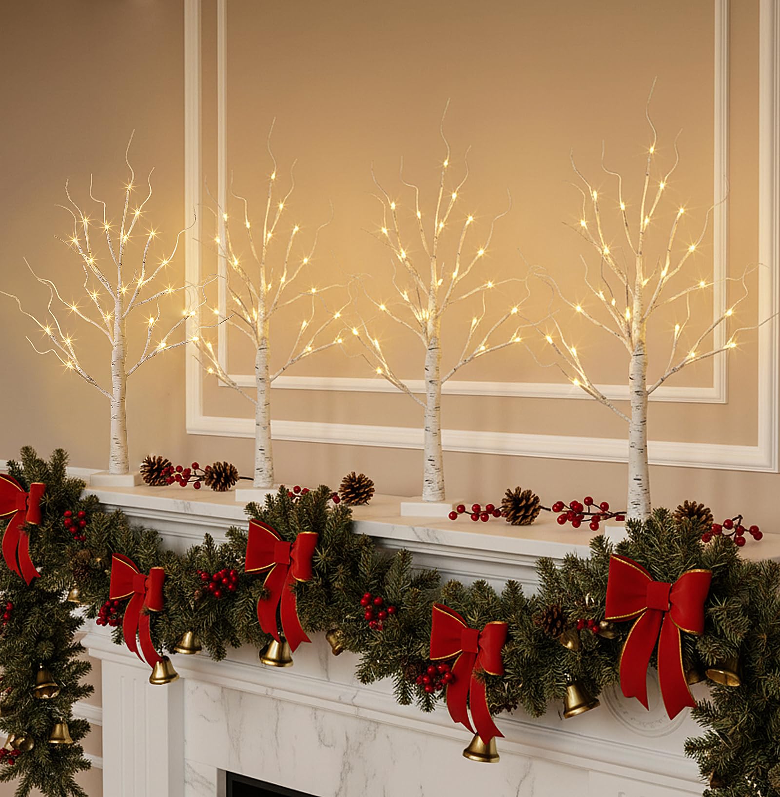 EAMBRITE four-pack display creates cohesive seasonal ambiance.