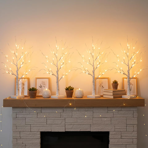 EAMBRITE 2 ft tree perfect for home, mantel, or office decor.