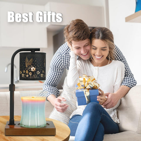 Eandisom candle warmer lamp blends into modern farmhouse spaces for cozy ambiance.