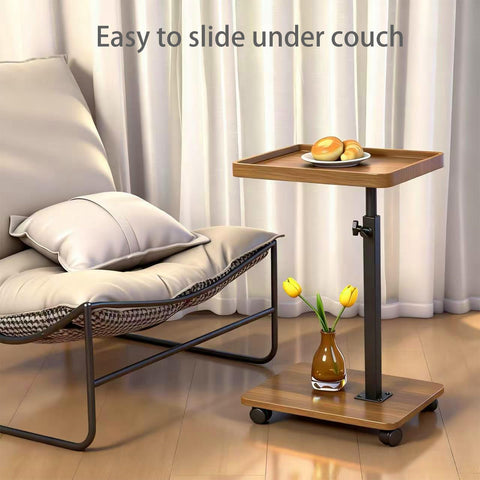 Eansstofars rustic wood and black steel finish adds simple charm