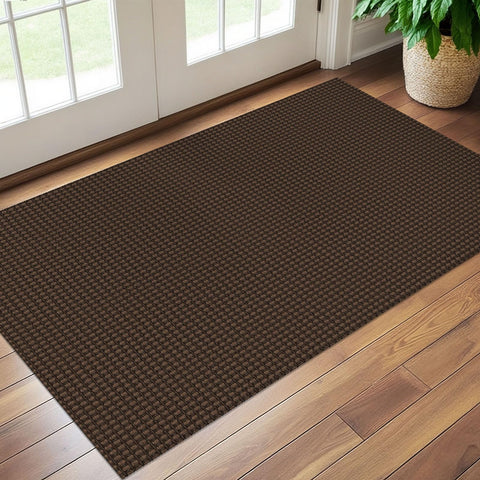 Earthall rug packaging showing folds that relax after smoothing