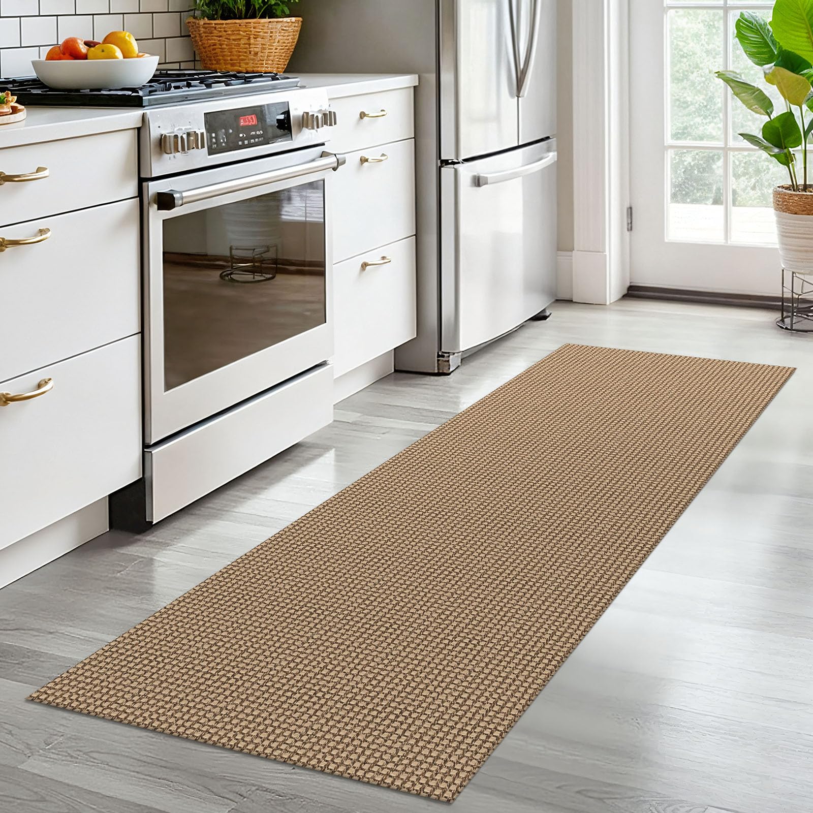 EarthAll rug folds during packaging; lay flat and smooth creases.