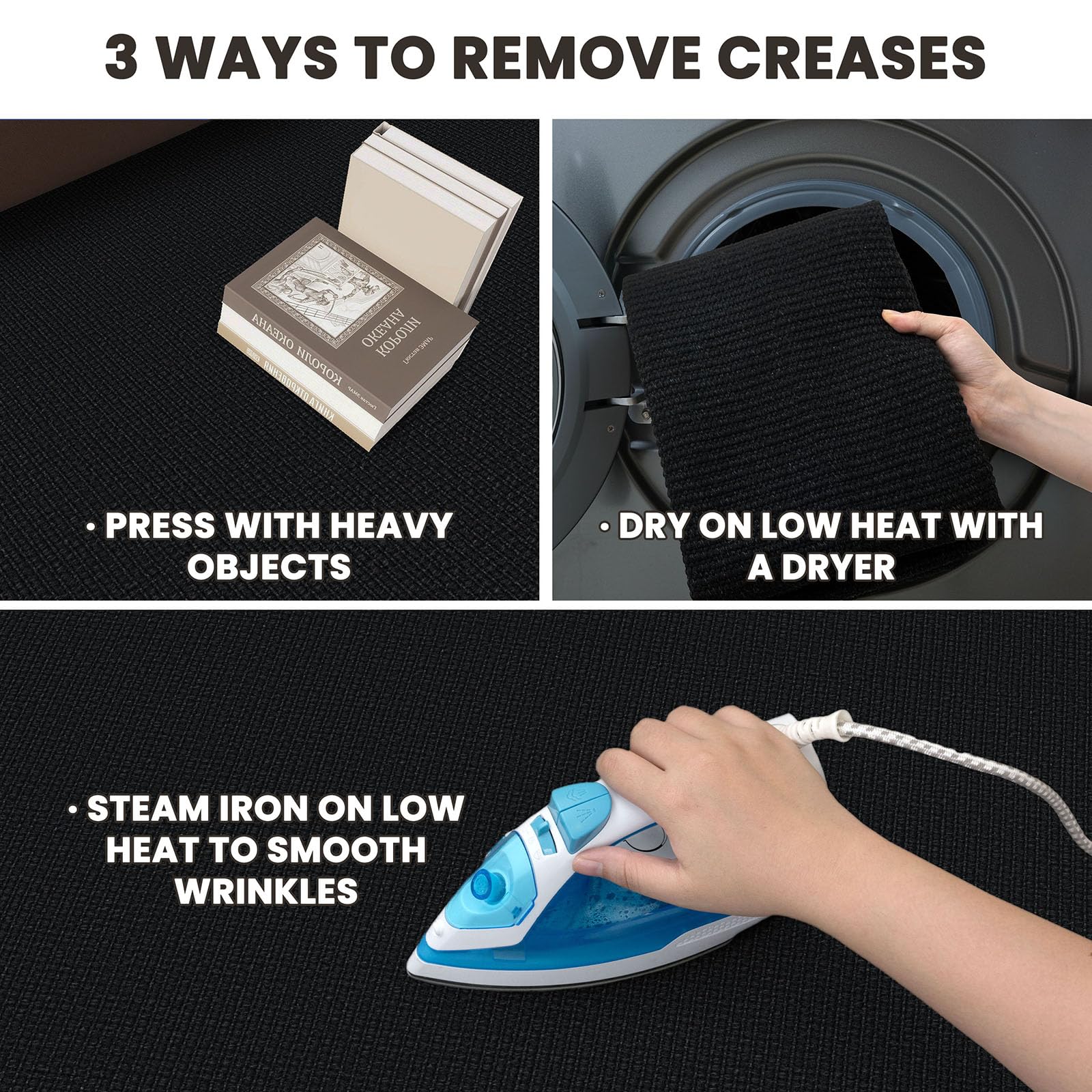 Earthall machine-washable rug for easy refresh.