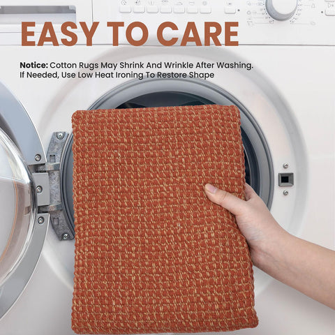 EARTHALL hand-cut detail rug emphasizes artisanal edges and durability.