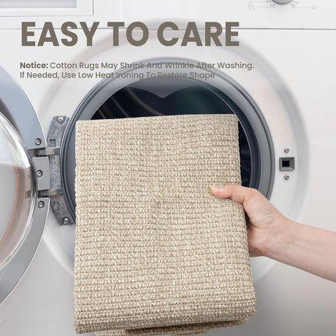 EARTHALL non-slip rubber backing keeps the mat in place on busy floors