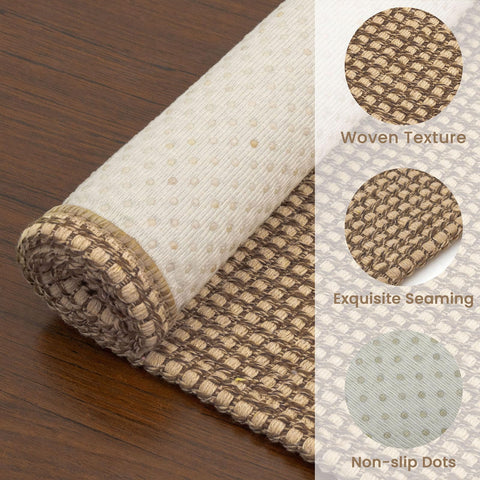 EARTHALL orange-tan-brown colorway adds warm earthy appeal to rooms.