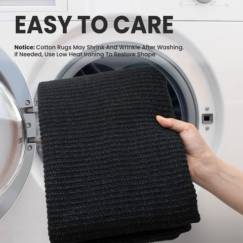 Earthall rubber backing for secure, non-slip stability.