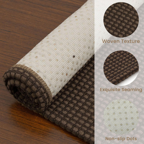EARTHALL rubber dot back prevents slipping on busy entryways