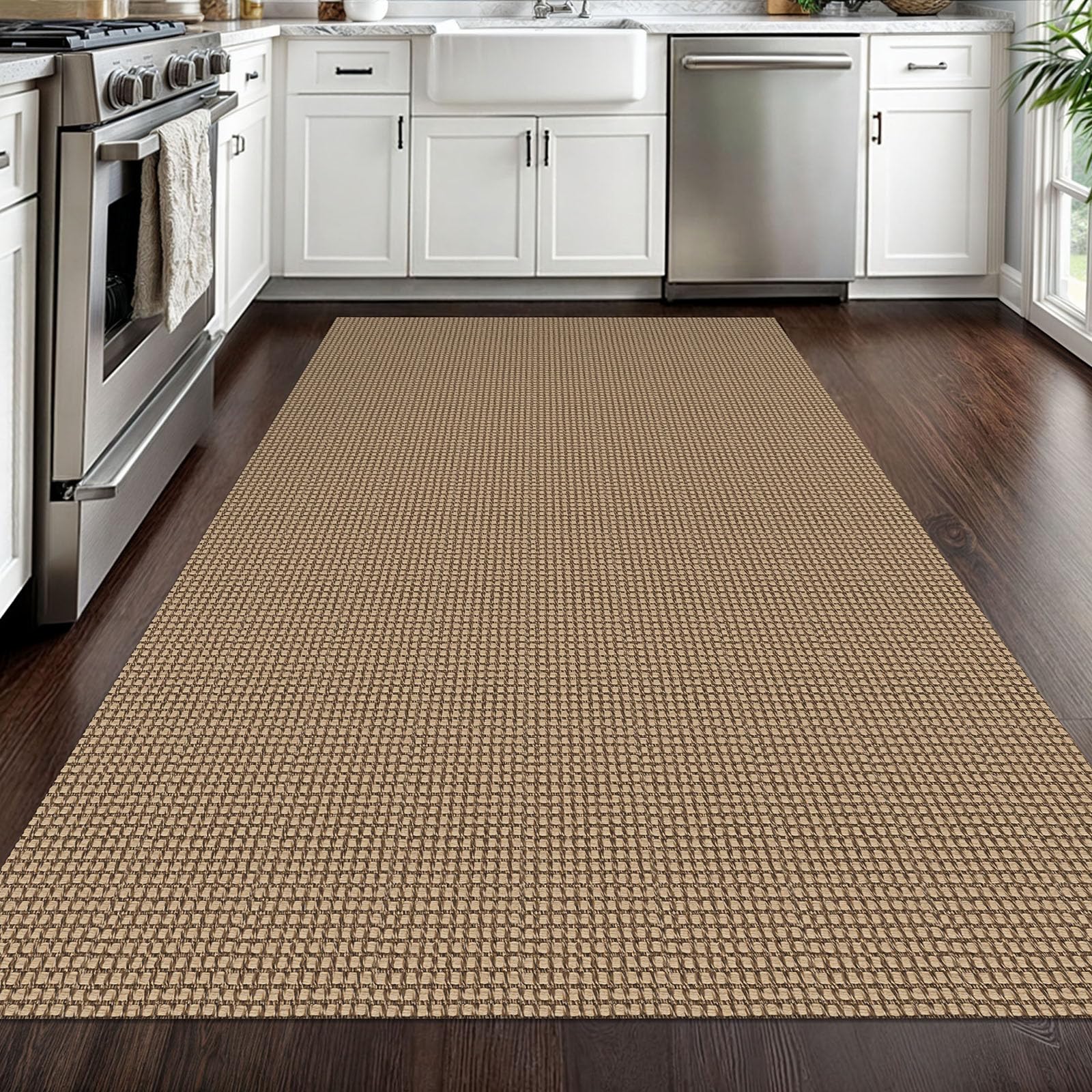 EARTHALL soft cotton-polyester blend offers plush underfoot comfort.