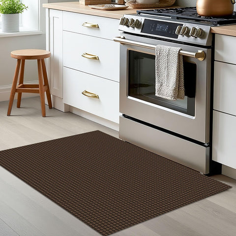 EARTHALL soft cozy rug surface brings comfort to kitchen and foyer