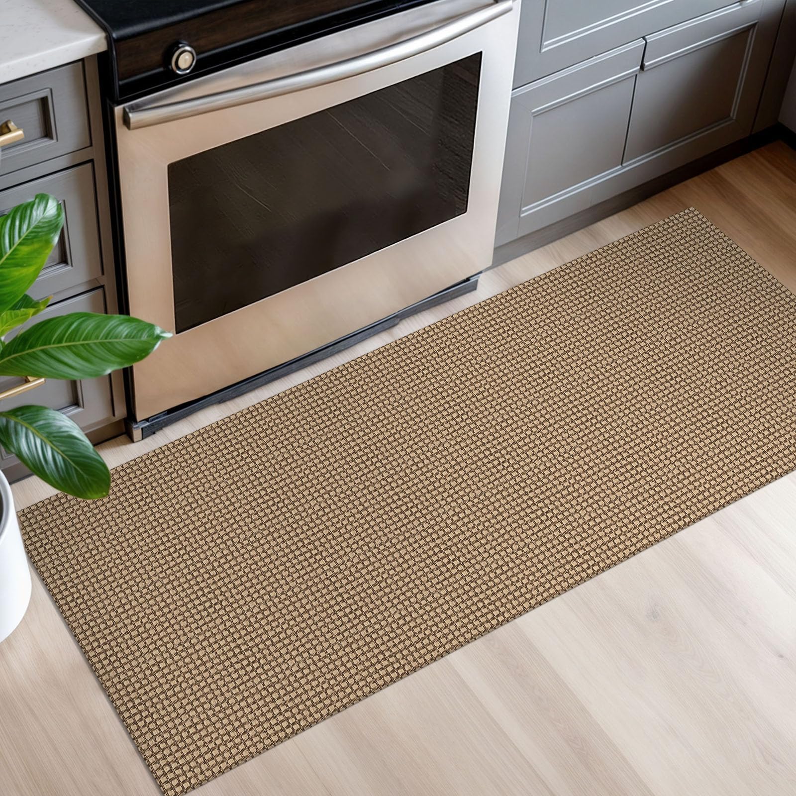 EarthAll woven runner rug 2x5 soft cotton blend for plush underfoot feel