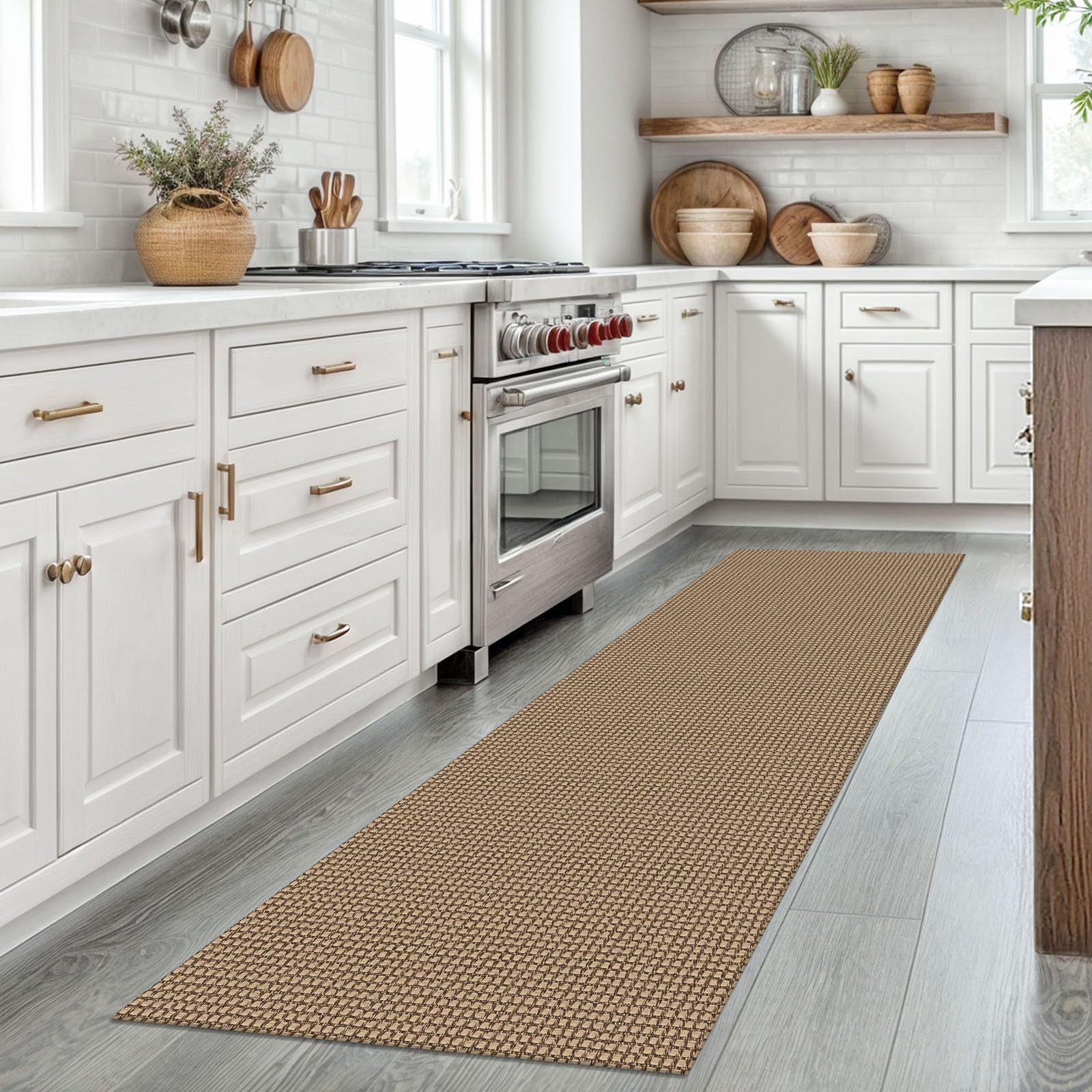 EARTHALL soft cotton-polyester blend underfoot for comfort.