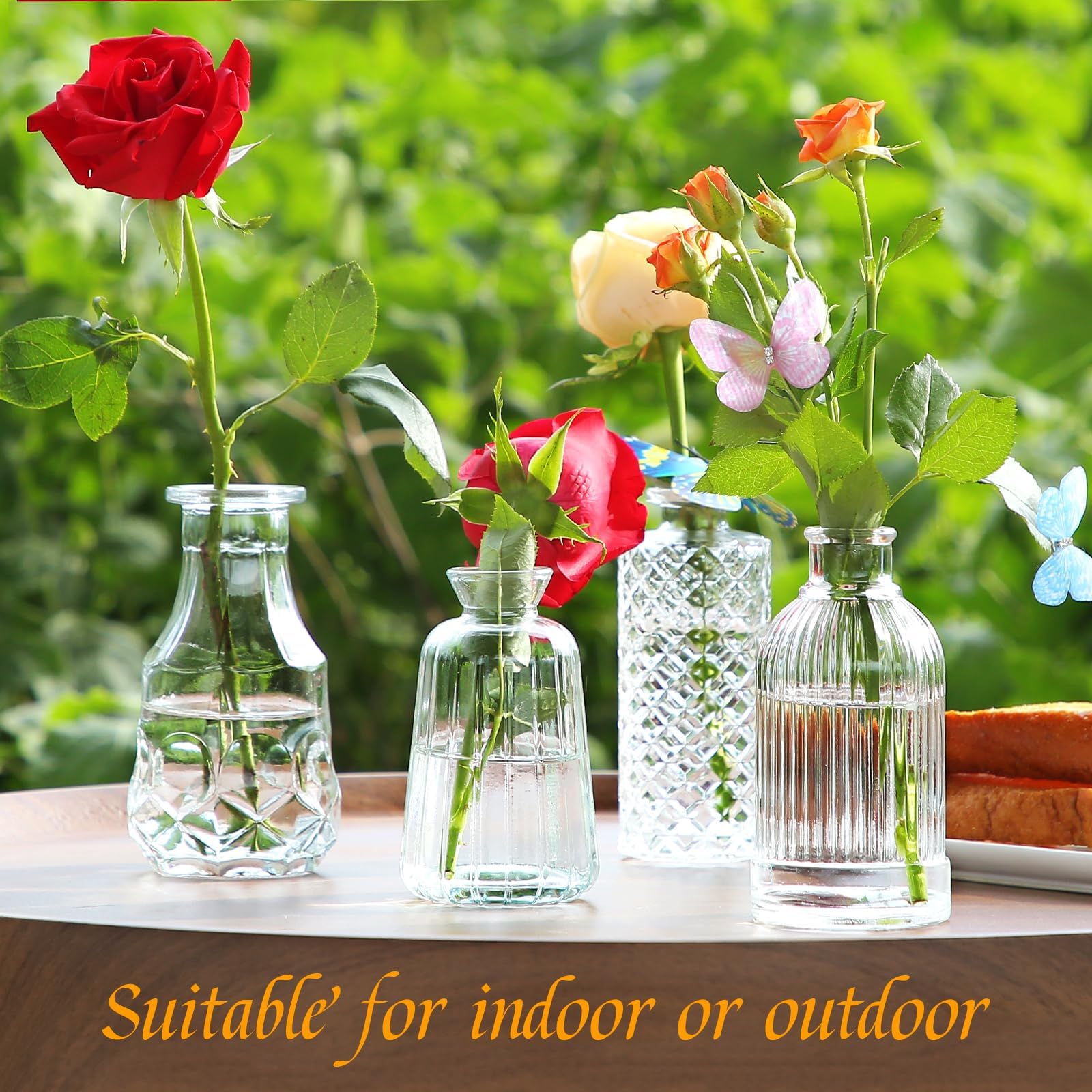 EarthGadgets etched pattern vases add subtle elegance to displays.