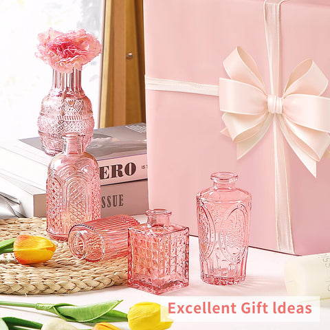Earthgadgets small pink bud vase ideal for single-stem arrangements