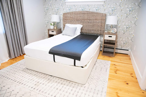 Earthing Sleep Mat closeup reveals carbon pigment infused surface