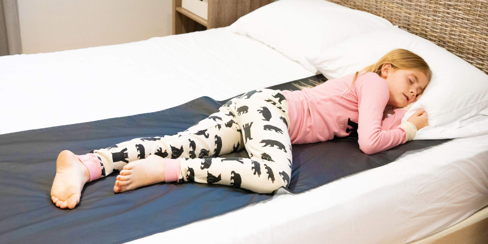 Earthing Sleep Mat rolled up for easy storage