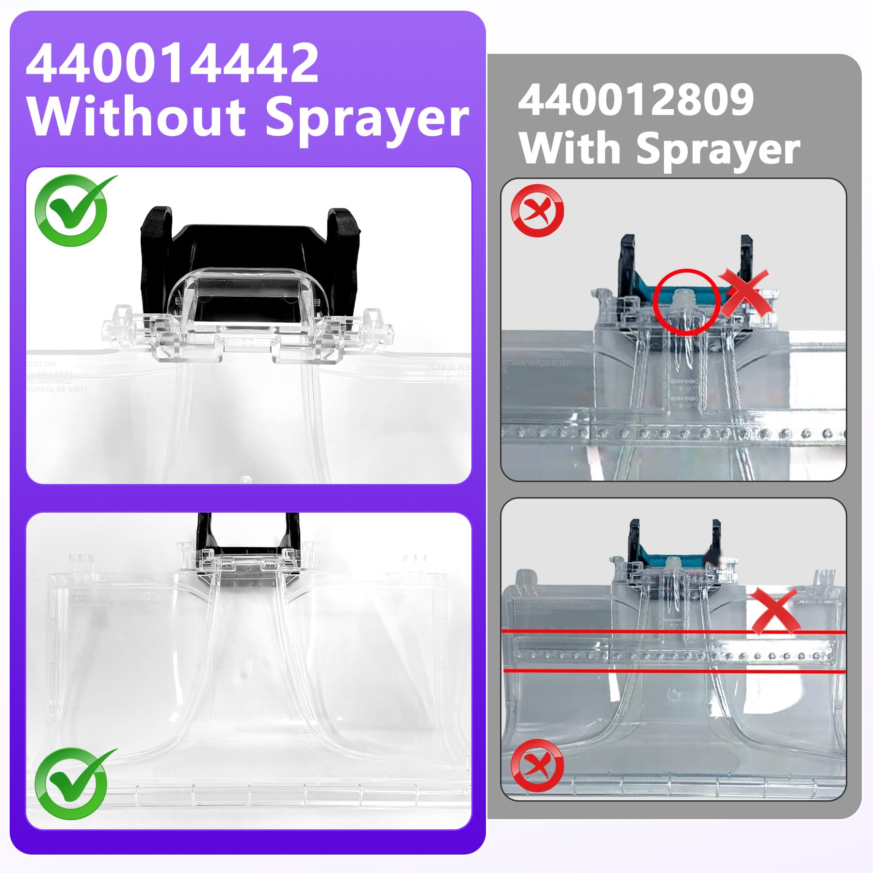 Earthtec no-sprayer design front nozzle; ideal for spray-free setups.